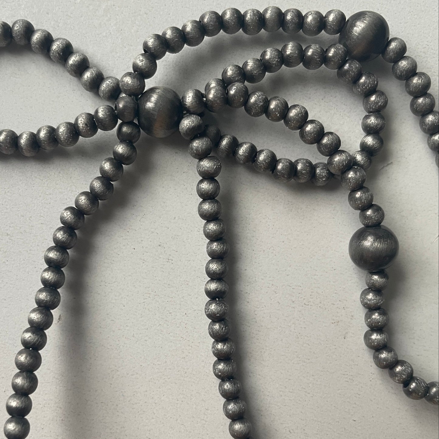 Navajo Style Pearl Beaded Bow Necklace