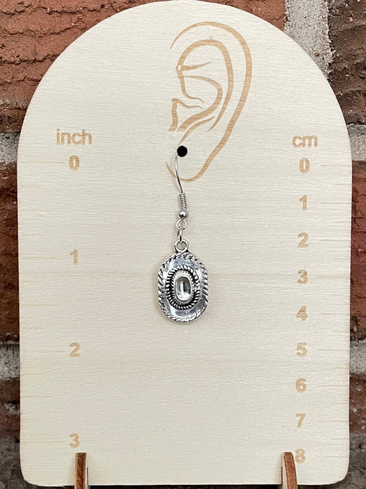 Cowboy Hat Drop Earrings