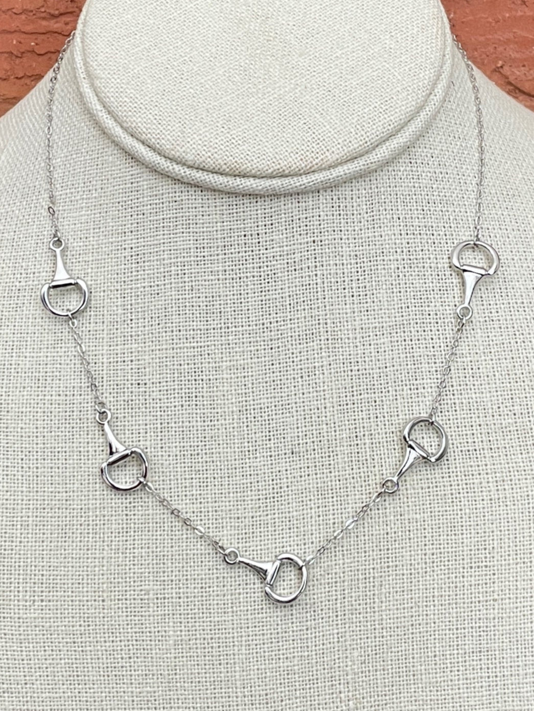 Spaced Half Snaffle Bit Necklace