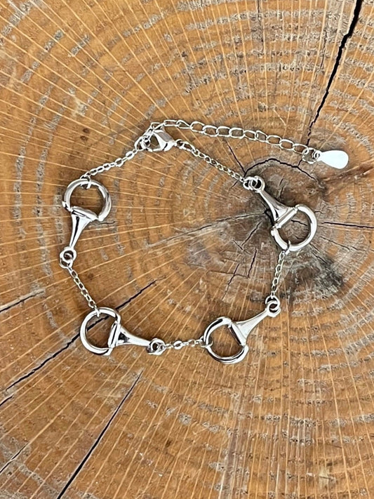 Spaced Half Snaffle Bit Bracelet