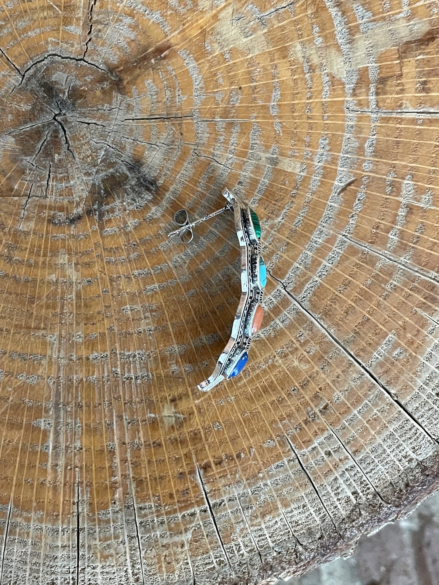 Filigree Multicolor Cluster Earrings