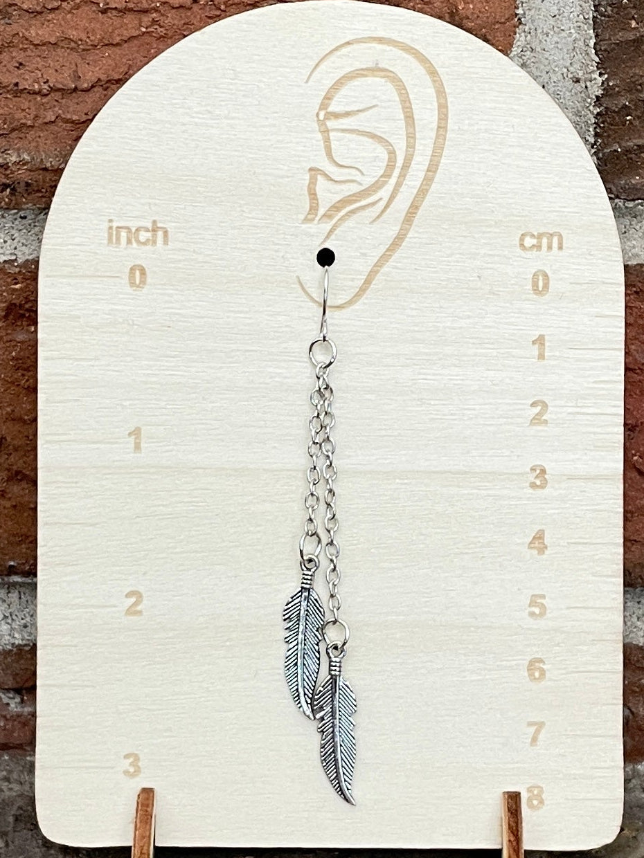 Feather Dangle Earrings