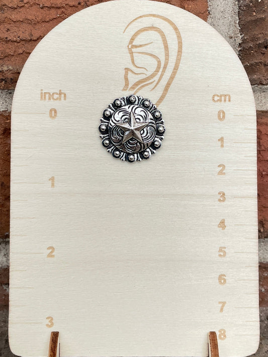 Lone Star Concho Earrings