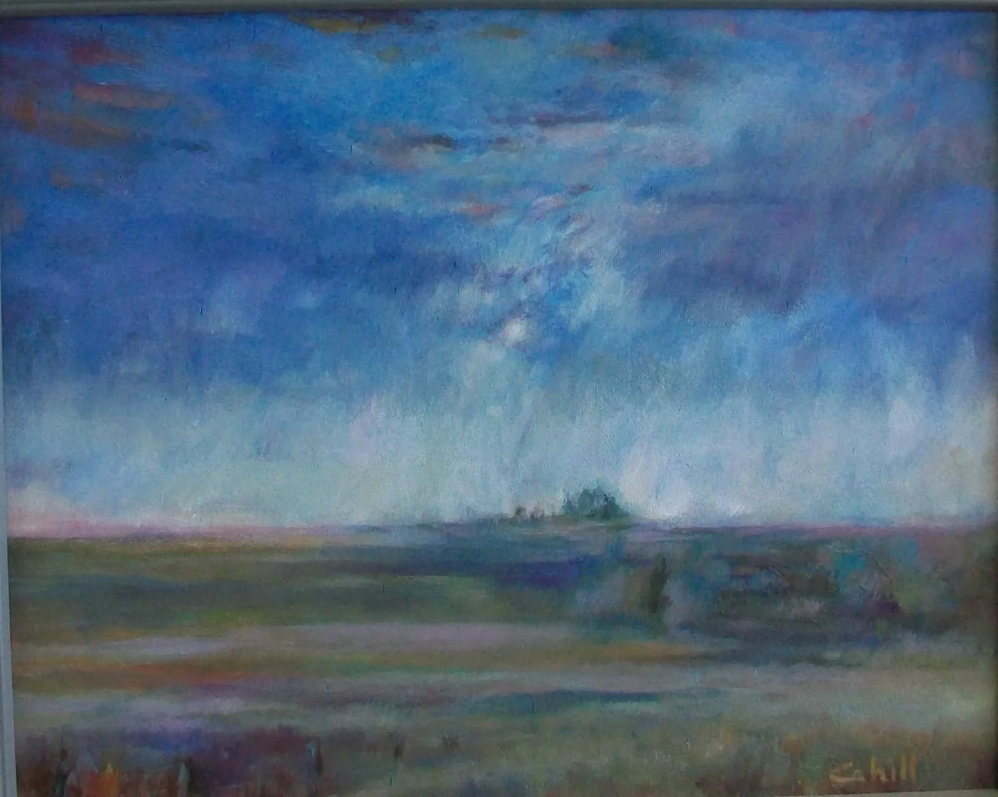 Sunrise Under Blue Original Acrylic Painting by Lynn Cahill