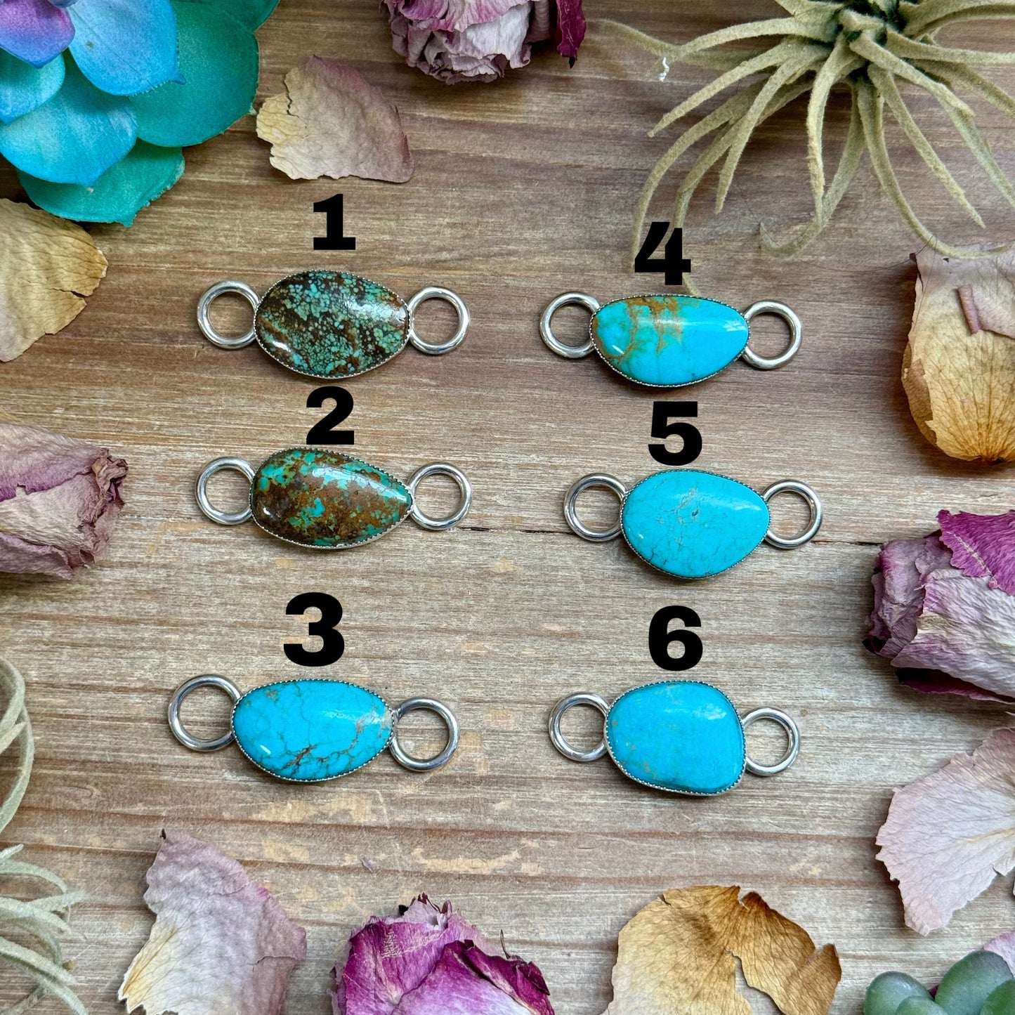 Turquoise Twilly Scarf Slide – Sterling Silver