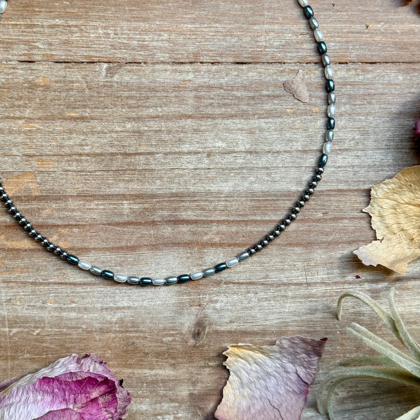 15.25” Freshwater Pearl Necklace – Sterling Silver Pearls