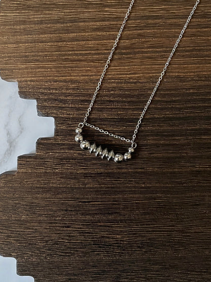 4x4 Classic Western Pearl Bar Necklace 17 inch