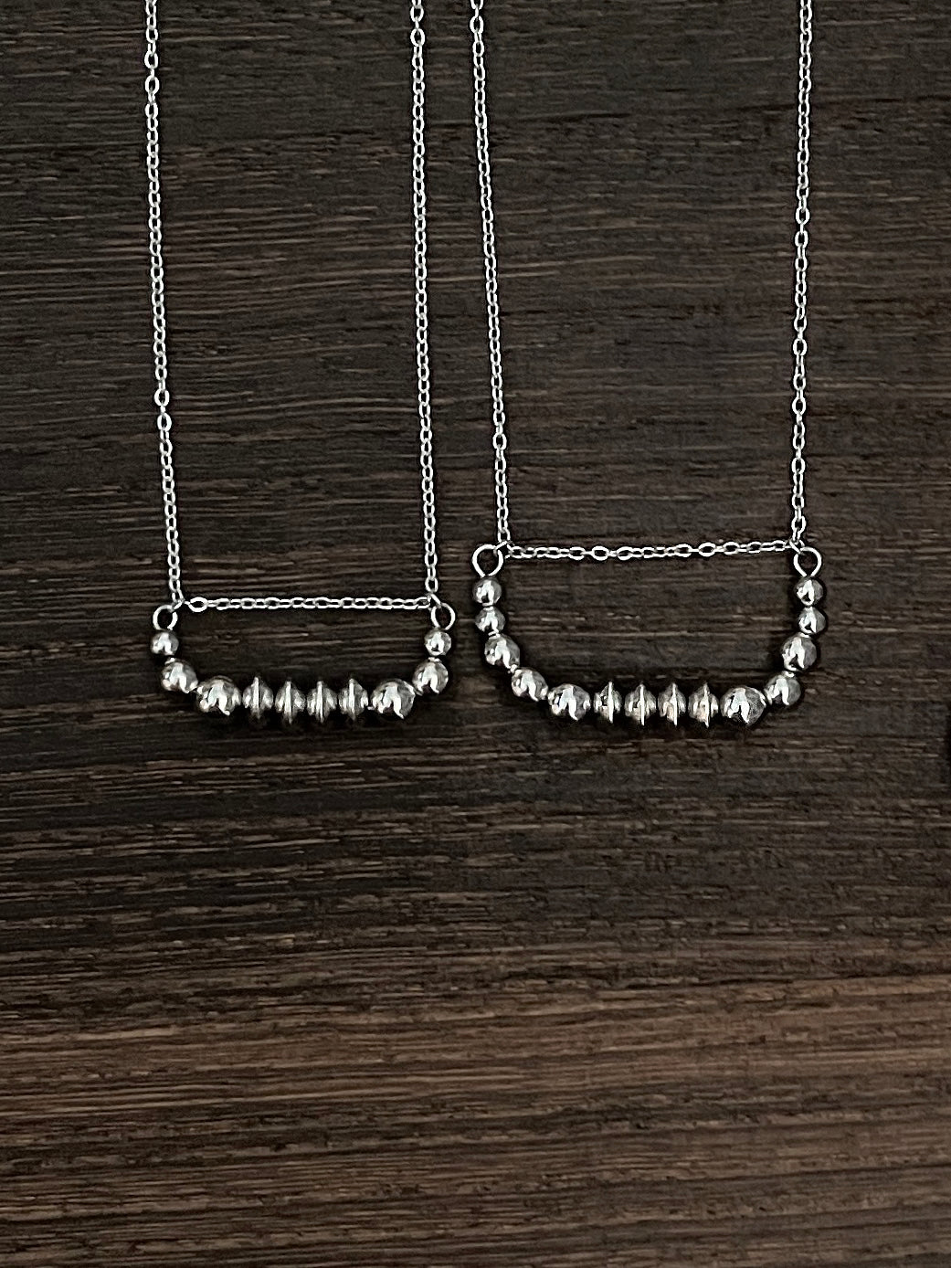 4x4 Western Pearl Bar Necklace 17 inch