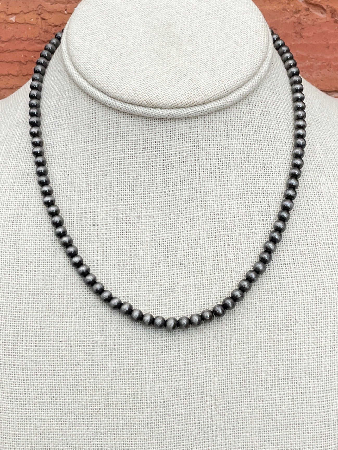 5mm Navajo Style Pearl Necklace