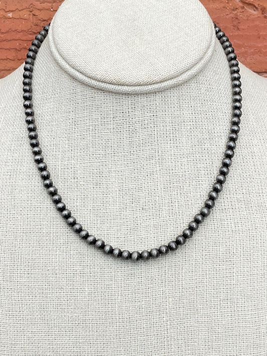 5mm Navajo Style Pearl Necklace