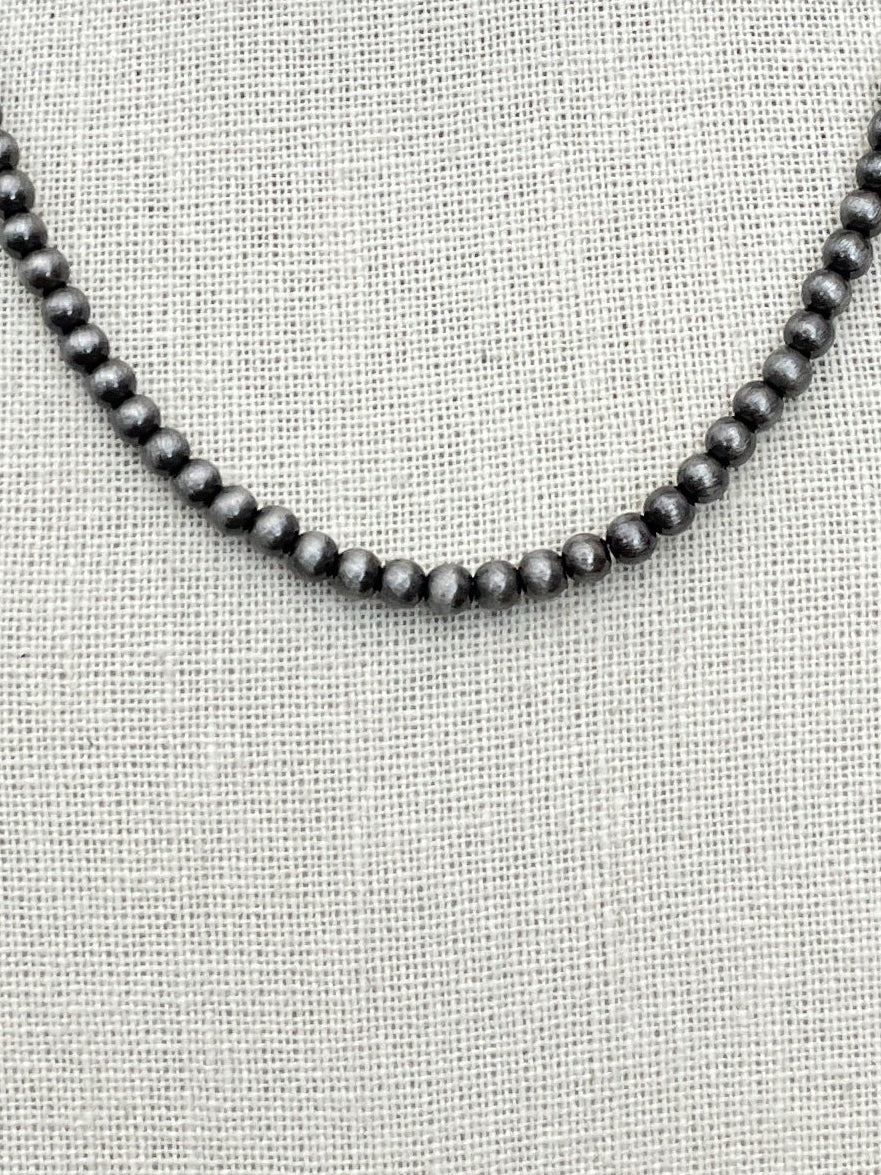 5mm Navajo Style Pearl Necklace