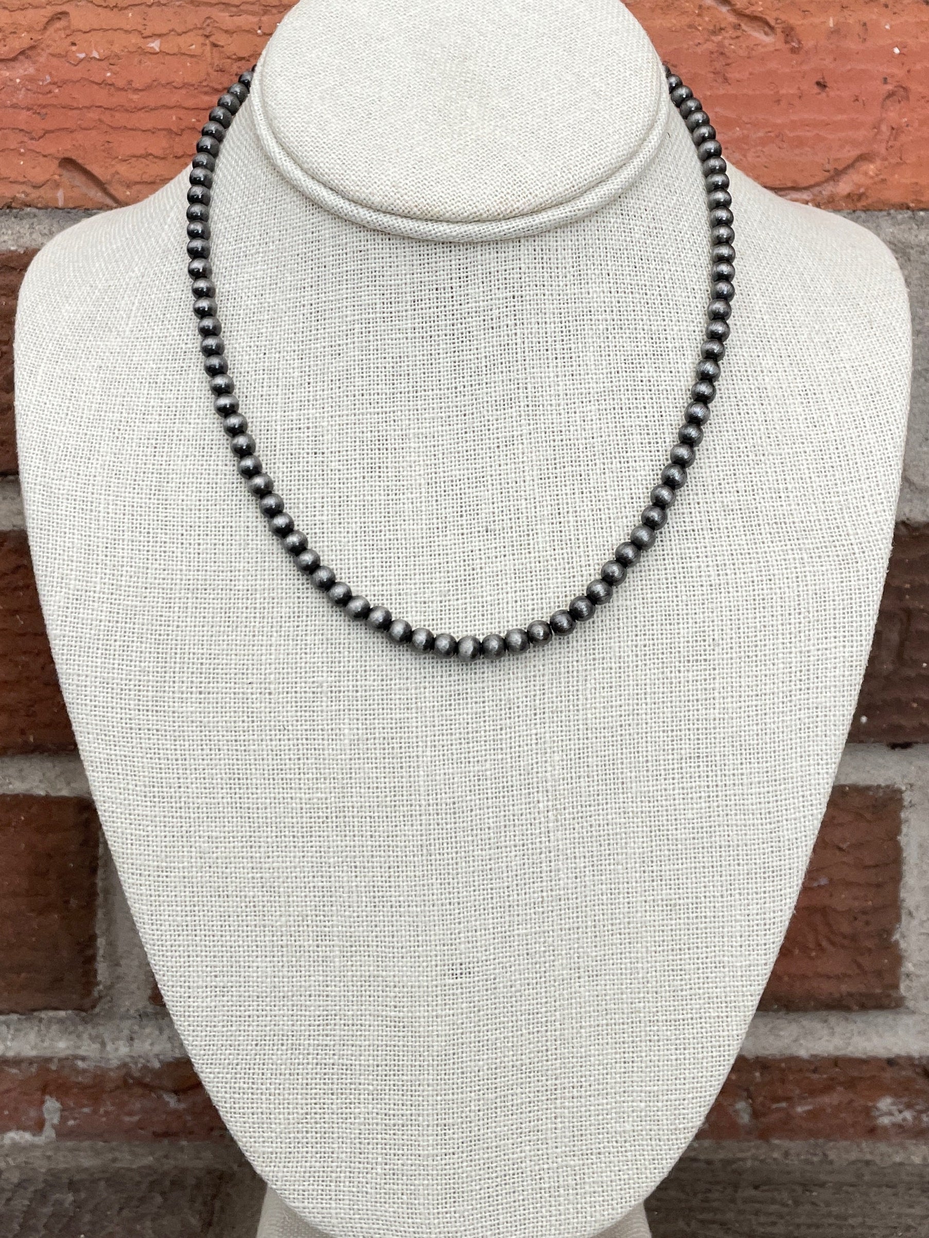 5mm Navajo Style Pearl Necklace