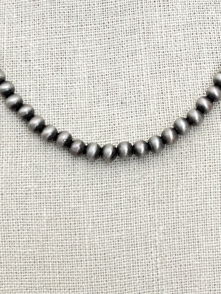 6mm Navajo Style Pearl Necklace