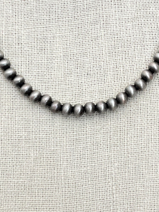 6mm Navajo Style Pearl Necklace