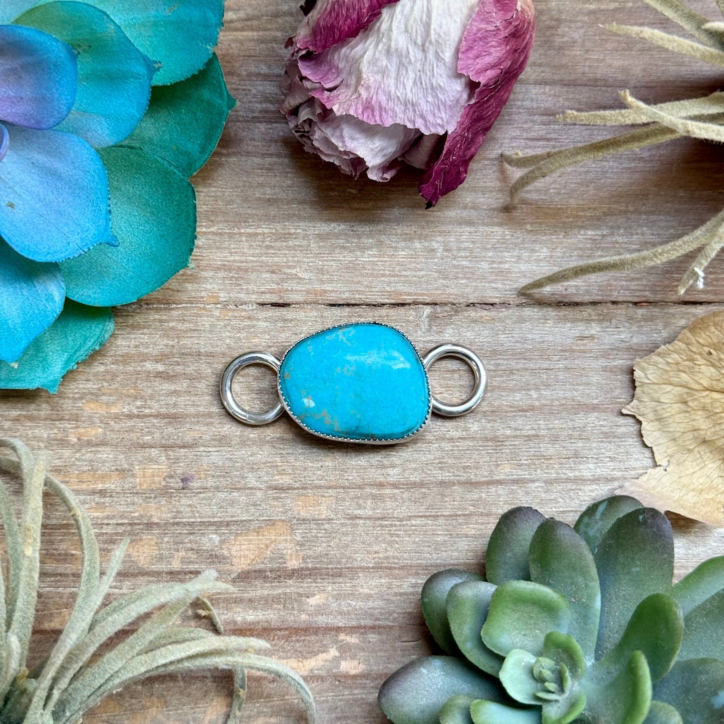 Turquoise Twilly Scarf Slide – Sterling Silver