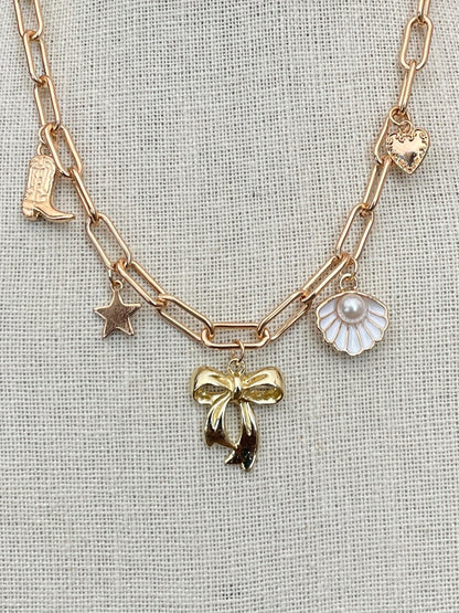Beachy Cowgirl Charm Necklace
