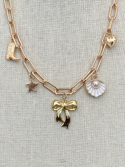Beachy Cowgirl Charm Necklace