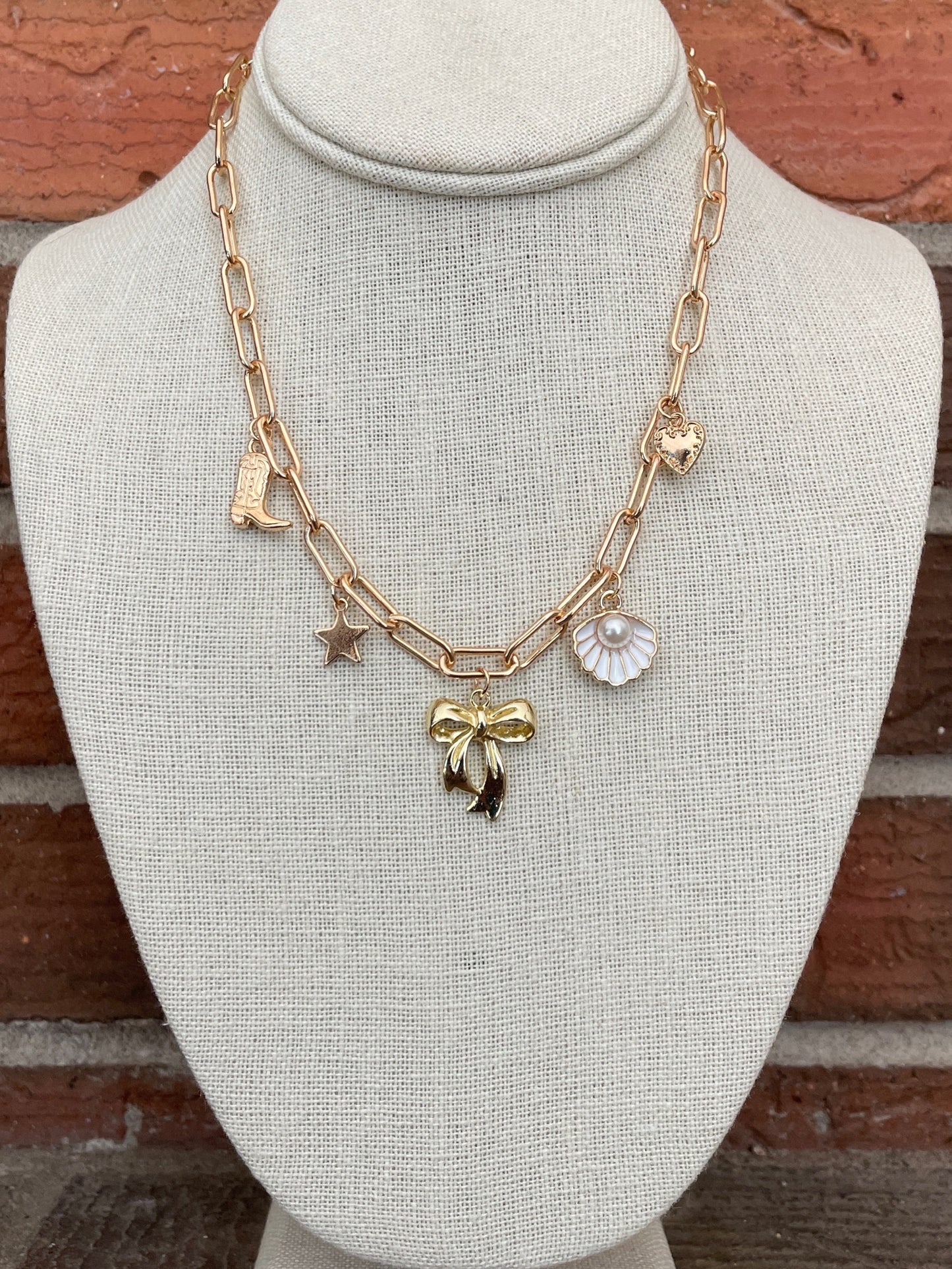 Beachy Cowgirl Charm Necklace