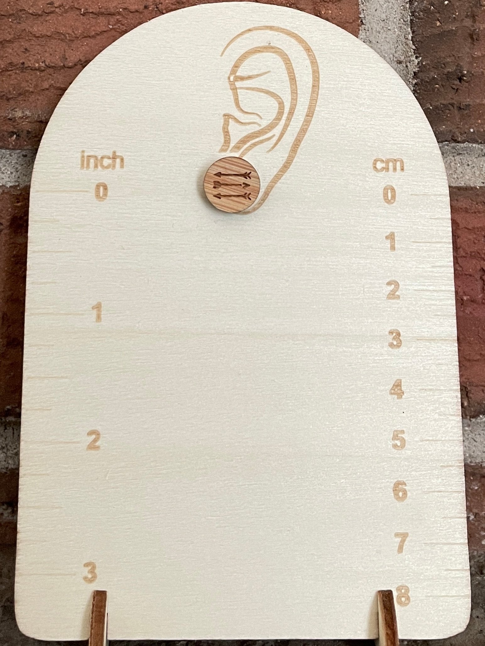 Burned Wood Earrings - Arrows