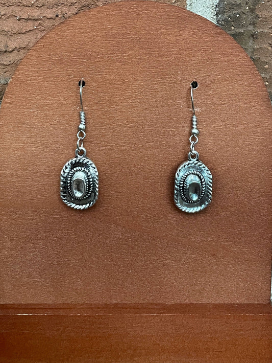 Cowboy Hat Drop Earrings