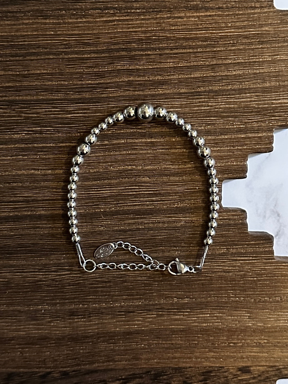 Dual Graduated Stainless Steel Western Pearl Bracelet Red Saguaro Jewelry by Cimarron Red Saguaro Trading Post