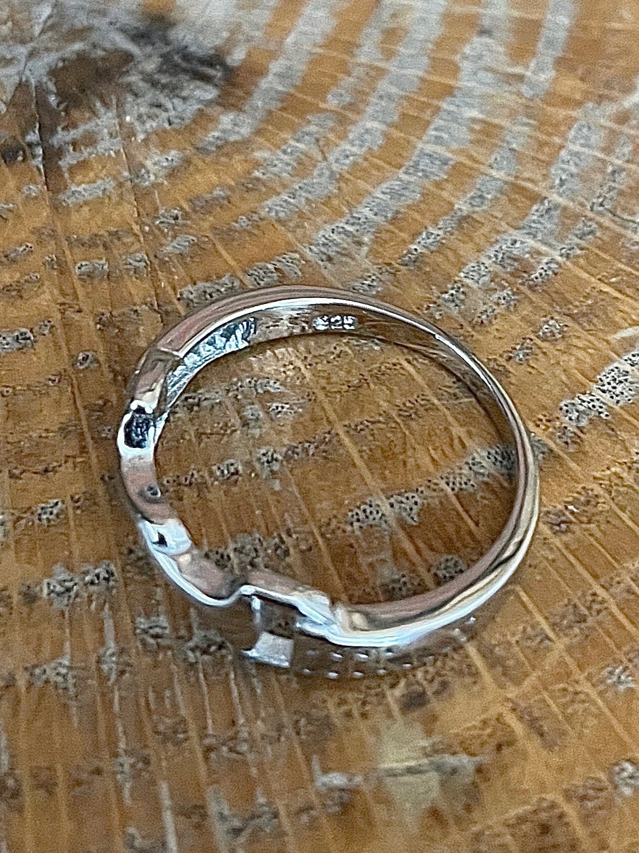 Genuine Sterling Silver Snaffle Bit Ring