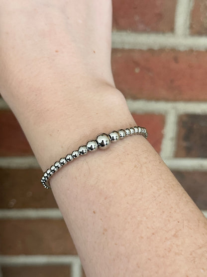 Graduated Stainless Steel Western Pearl Bracelet Red Saguaro Jewelry by Cimarron Red Saguaro Trading Post