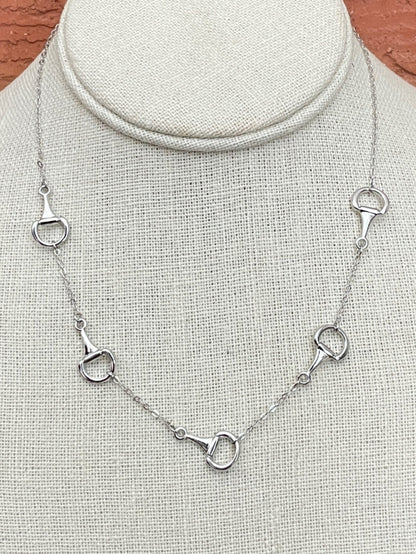 Spaced Half Snaffle Bit Necklace