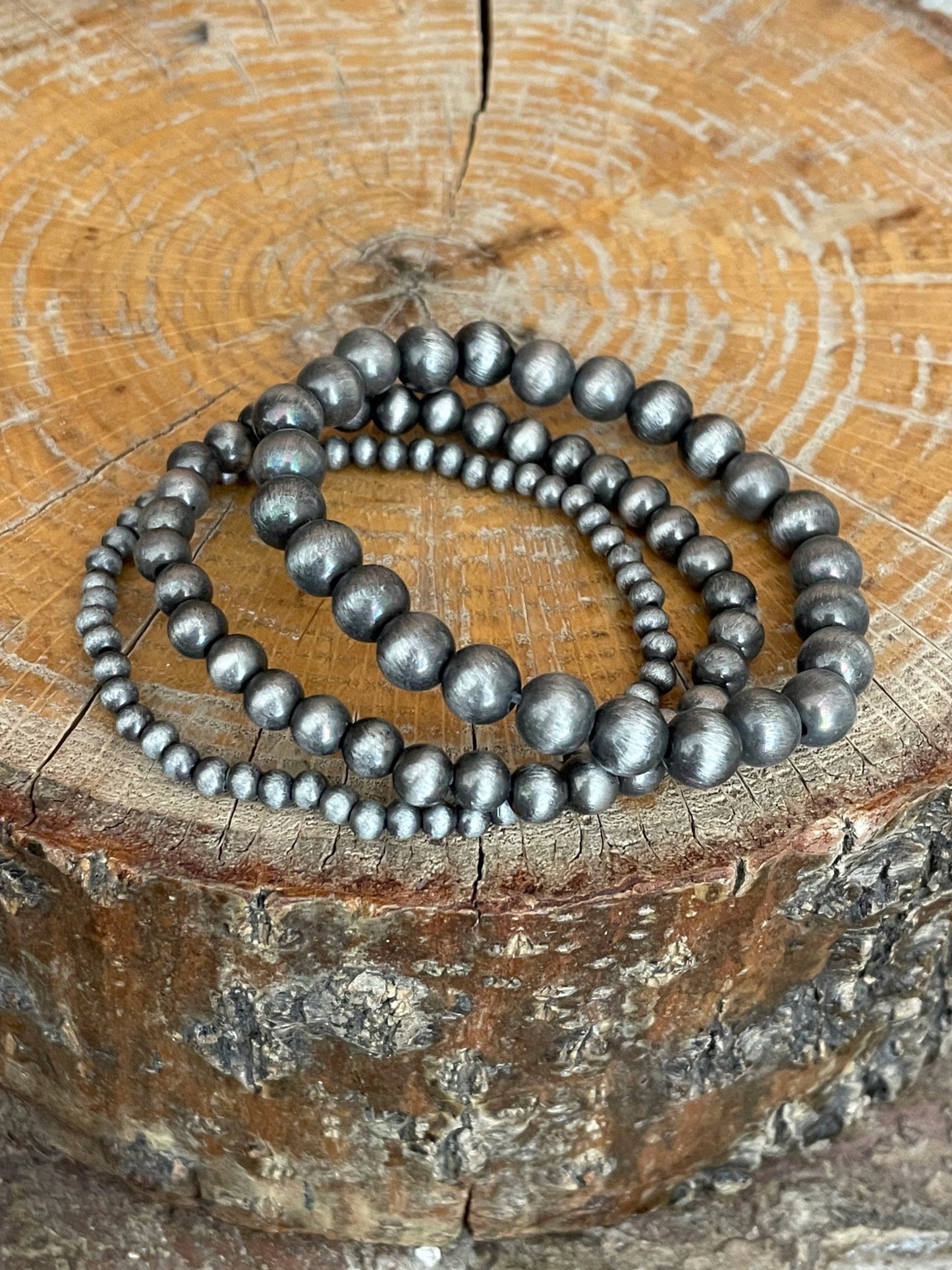 Navajo Style Pearl Bracelet Set