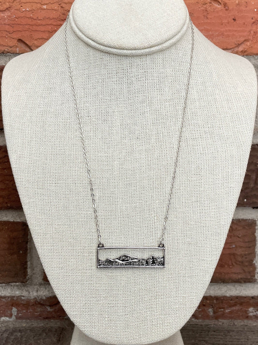 Mountain Range Bar Necklace