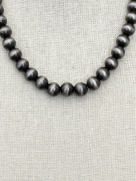 10mm Navajo Style Pearl Necklace