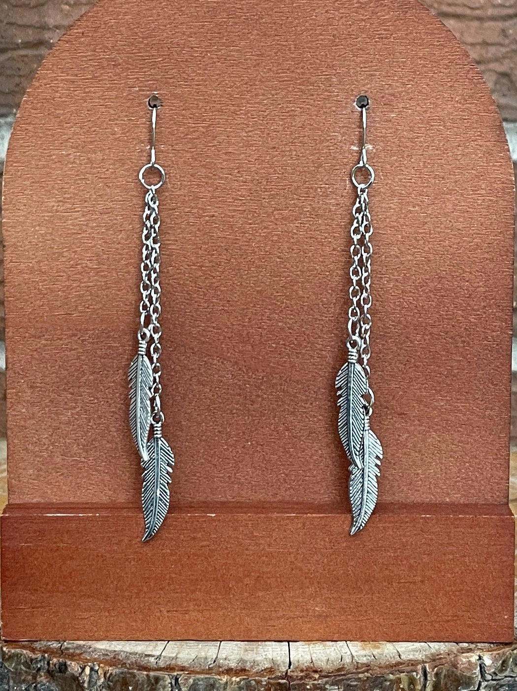Feather Dangle Earrings
