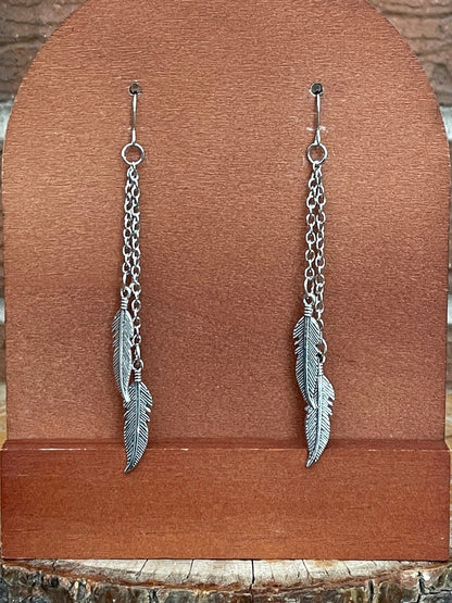 Feather Dangle Earrings