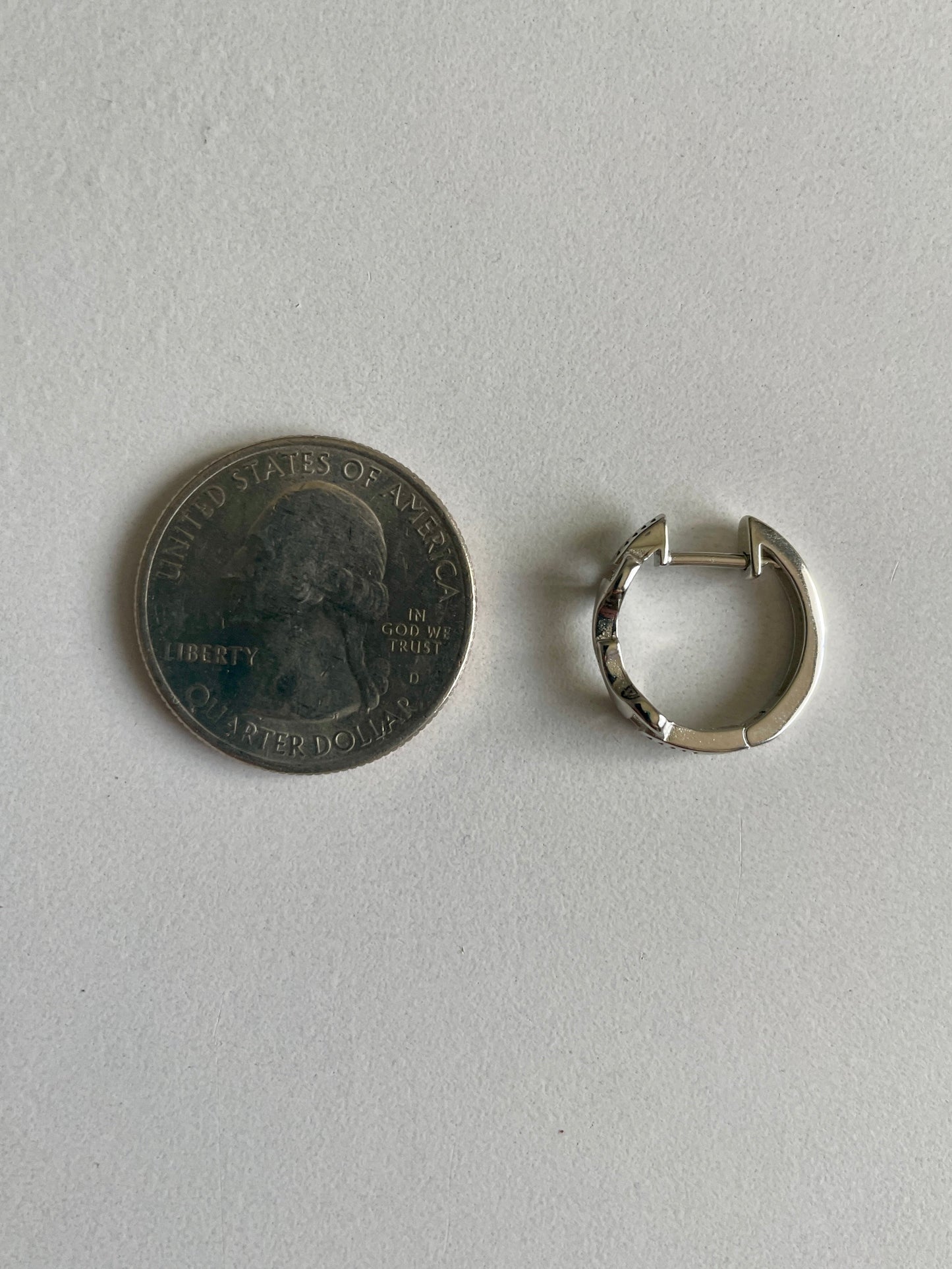 Genuine Sterling Silver Snaffle Bit Hoop Earrings