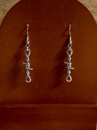 Barbed Wire Dangle Earrings