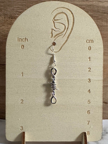 Barbed Wire Dangle Earrings