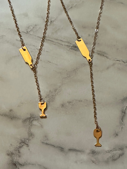 Wine Country Lariat Necklace Set