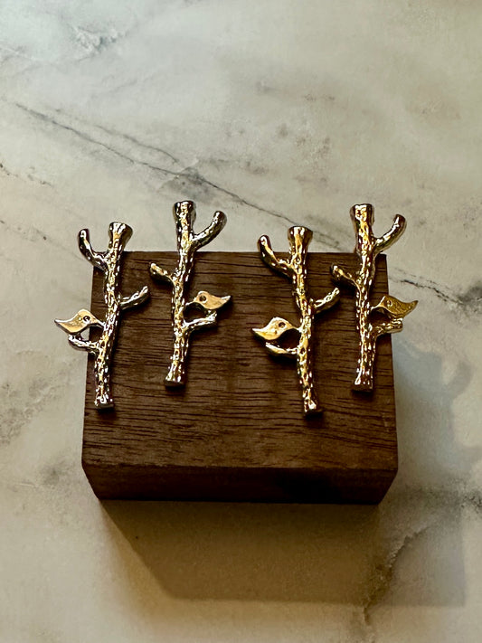 Bird on a Branch Earring Set
