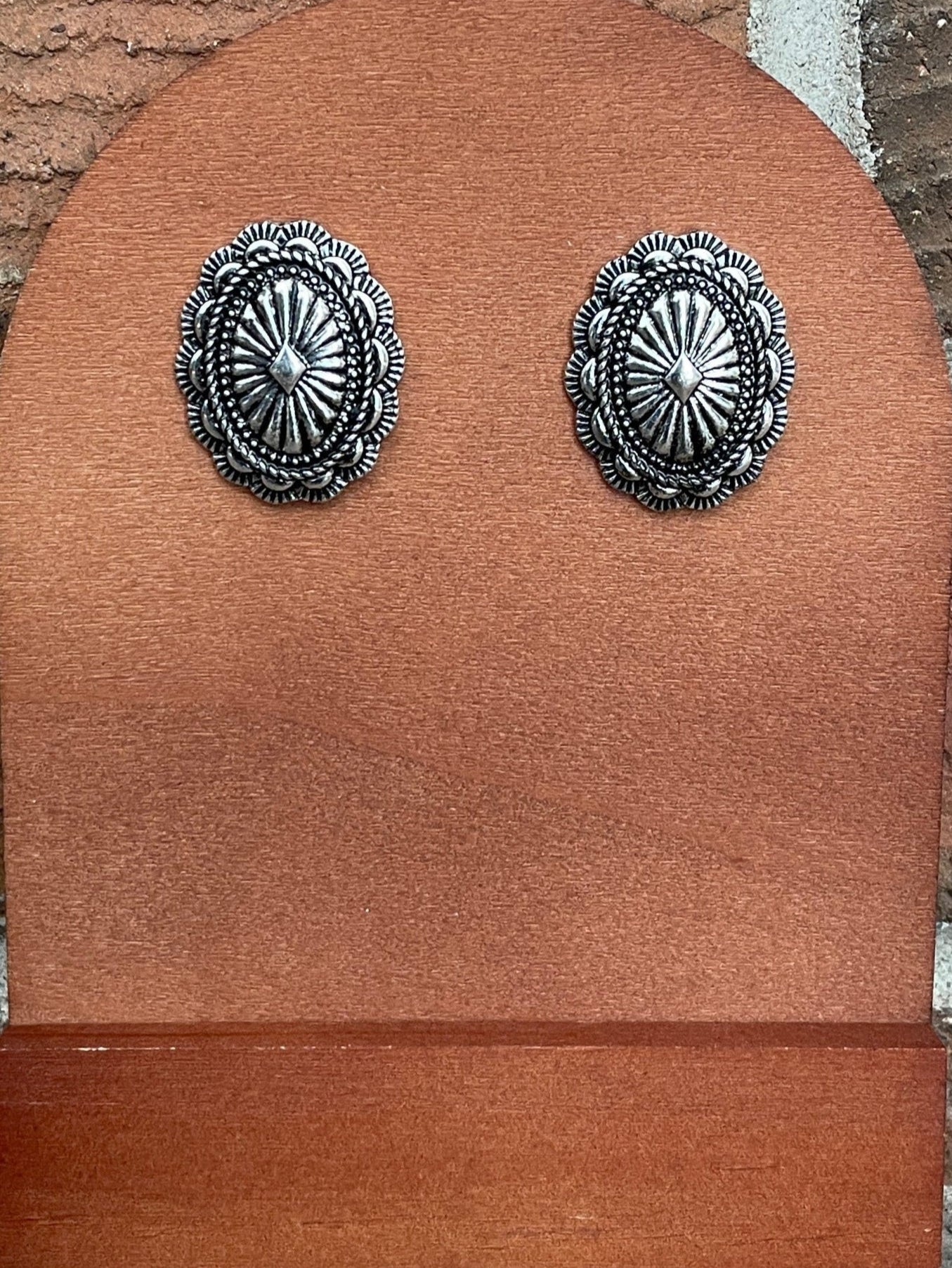 Old West Concho Earrings