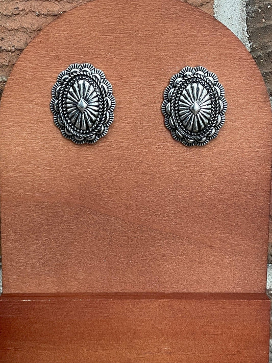 Old West Concho Earrings