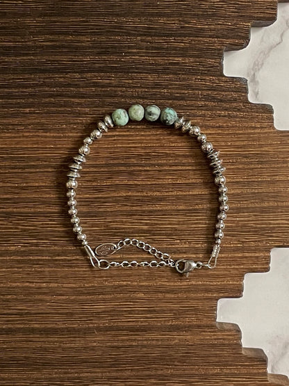 Sagebrush Prairie Stainless Steel Western Pearl Bracelet Red Saguaro Jewelry by Cimarron Red Saguaro Trading Post