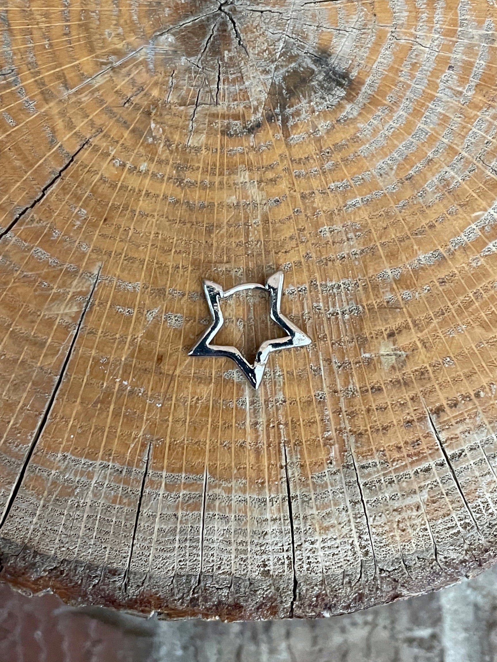Star Huggie Hoop Earrings