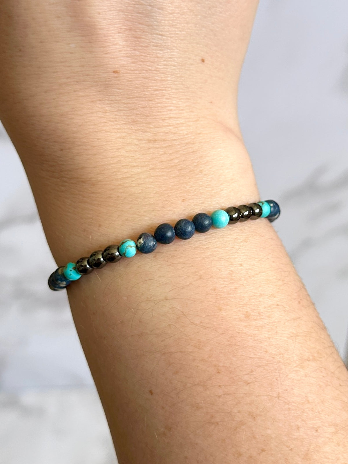Taos Midnight Sky Black Hematite Western Pearl Bracelet Red Saguaro Jewelry by Cimarron Red Saguaro Trading Post
