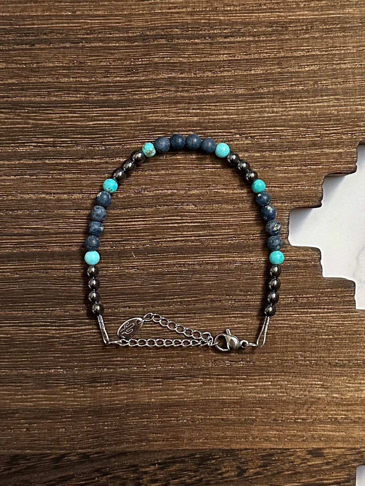 Taos Midnight Sky Black Hematite Western Pearl Bracelet Red Saguaro Jewelry by Cimarron Red Saguaro Trading Post