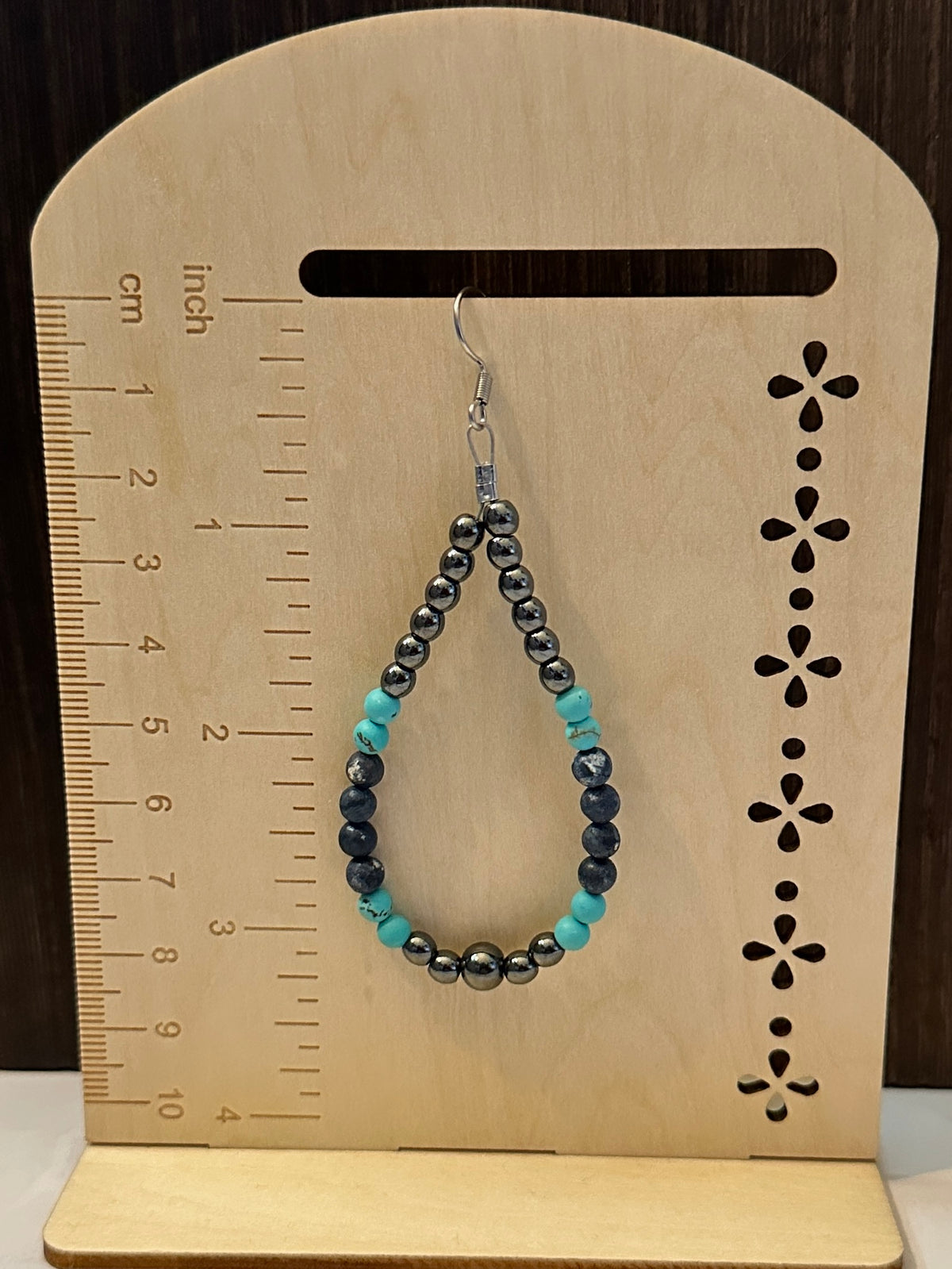 Taos Midnight Sky Black Hematite Western Pearl Earrings Red Saguaro Jewelry by Cimarron Red Saguaro Trading Post