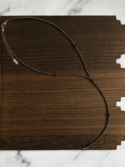 Triple Saucer Brushed Steel Western Pearl Lariat Necklace 20 inch Red Saguaro Jewelry by Cimarron Red Saguaro Trading Post